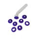 Set decupatoare Fondant, 9 piese, pentru cofetarie si patiserie, Mov, 368COF Set decupatoare Fondant, 9 piese, pentru cofetarie si patiserie, Mov, 368COF