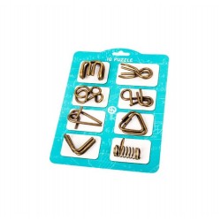 Set puzzle Brain Twister 8 jocuri din Metal, pentru copii si adolescenti, 392CUB-1 Set puzzle Brain Twister 8 jocuri din Metal, pentru copii si adolescenti, 392CUB-1