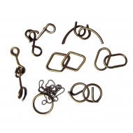 Set puzzle Brain Twister 8 jocuri din Metal, pentru copii si adolescenti, 393CUB-1 Set puzzle Brain Twister 8 jocuri din Metal, pentru copii si adolescenti, 393CUB-1