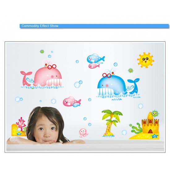 Sticker decorativ, Animale marine, 130 cm, 786STK Sticker decorativ, Animale marine, 130 cm, 786STK