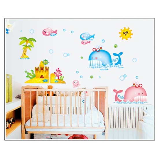 Sticker decorativ, Animale marine, 130 cm, 786STK Sticker decorativ, Animale marine, 130 cm, 786STK