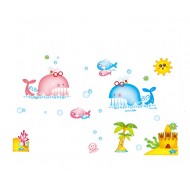 Sticker decorativ, Animale marine, 130 cm, 786STK Sticker decorativ, Animale marine, 130 cm, 786STK