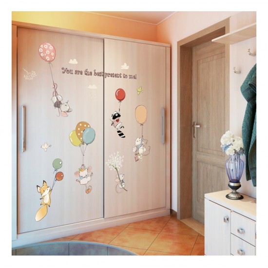 Sticker decorativ, Animalute, Baloane, 100 cm, 727STK Sticker decorativ, Animalute, Baloane, 100 cm, 727STK