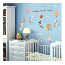 Sticker decorativ, Animalute, Baloane, 100 cm, 727STK Sticker decorativ, Animalute, Baloane, 100 cm, 727STK