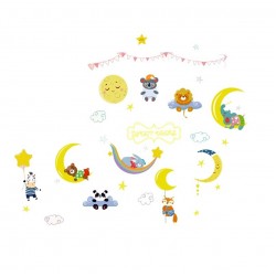 Sticker decorativ, Animalute, Sweet dreams, 79 cm, 725STK