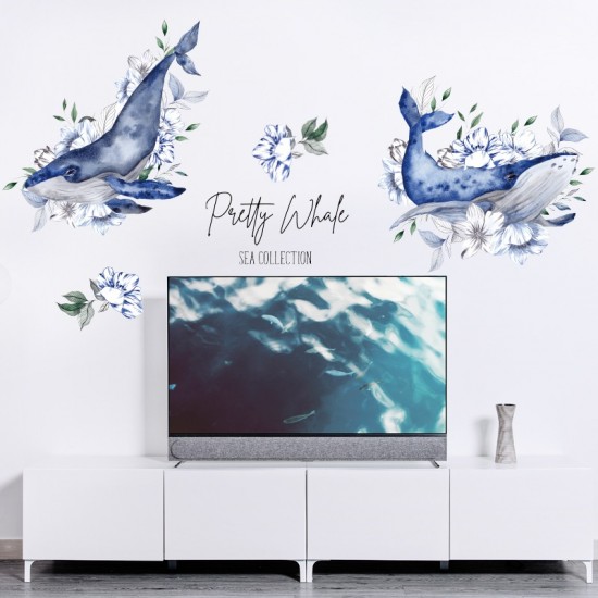 Sticker decorativ, Balene, 115 cm, 748STK Sticker decorativ, Balene, 115 cm, 748STK