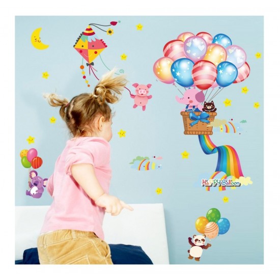 Sticker decorativ, Baloane, Happy balloon, 85 cm, 714STK Sticker decorativ, Baloane, Happy balloon, 85 cm, 714STK
