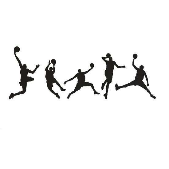 Sticker decorativ, Baschetbalisti, 126 cm, 811STK Sticker decorativ, Baschetbalisti, 126 cm, 811STK