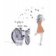 Sticker decorativ, Bicicleta, Better days, 95 cm, 708STK Sticker decorativ, Bicicleta, Better days, 95 cm, 708STK
