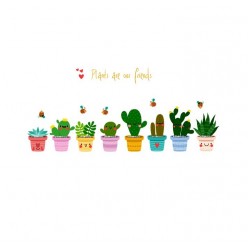 Sticker decorativ, Cactusi, 115 cm, 816STK