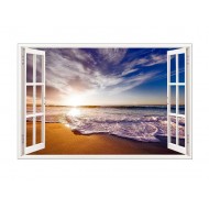 Sticker decorativ, Fereastra 3D, Apa, 85 cm, 528STK Sticker decorativ, Fereastra 3D, Apa, 85 cm, 528STK