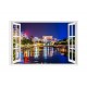 Sticker decorativ, Fereastra 3D, Bucuresti, 85 cm, 634STK Sticker decorativ, Fereastra 3D, Bucuresti, 85 cm, 634STK