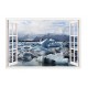 Sticker decorativ, Fereastra 3D, Gheata, 85 cm, 667STK Sticker decorativ, Fereastra 3D, Gheata, 85 cm, 667STK