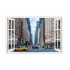 Sticker decorativ, Fereastra 3D, Masina, 85 cm, 509STK