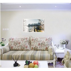 Sticker decorativ, Fereastra 3D, New York, 85 cm, 689STK Sticker decorativ, Fereastra 3D, New York, 85 cm, 689STK