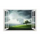Sticker decorativ, Fereastra 3D, Nor, 85 cm, 532STK Sticker decorativ, Fereastra 3D, Nor, 85 cm, 532STK