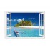 Sticker decorativ, Fereastra 3D, Ocean, 85 cm, 561STK