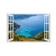 Sticker decorativ, Fereastra 3D, Ocean, 85 cm, 665STK Sticker decorativ, Fereastra 3D, Ocean, 85 cm, 665STK