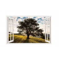 Sticker decorativ, Fereastra 3D, Pom, 85 cm, 632STK Sticker decorativ, Fereastra 3D, Pom, 85 cm, 632STK