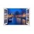Sticker decorativ, Fereastra 3D, Viena, 85 cm, 566STK