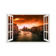 Sticker decorativ, Fereastra 3D, Viena, 85 cm, 567STK Sticker decorativ, Fereastra 3D, Viena, 85 cm, 567STK