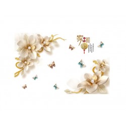 Sticker decorativ, Flori , 168 cm, 801STK
