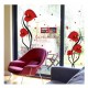 Sticker decorativ, Flori Anthurium rosii, 147 cm, 742STK Sticker decorativ, Flori Anthurium rosii, 147 cm, 742STK