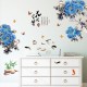 Sticker decorativ, Flori albastre, 130 cm, 802STK Sticker decorativ, Flori albastre, 130 cm, 802STK