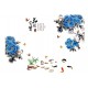 Sticker decorativ, Flori albastre, 130 cm, 802STK Sticker decorativ, Flori albastre, 130 cm, 802STK