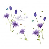 Sticker decorativ, Flori albastre, 160 cm, 744STK Sticker decorativ, Flori albastre, 160 cm, 744STK