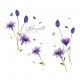 Sticker decorativ, Flori albastre, 160 cm, 744STK Sticker decorativ, Flori albastre, 160 cm, 744STK