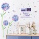 Sticker decorativ, Flori albastre cu 2 rame foto, 145 cm, 795STK Sticker decorativ, Flori albastre cu 2 rame foto, 145 cm, 795STK