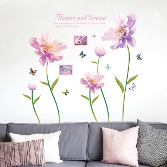 Sticker decorativ, Flori mov, 127 cm, 790STK Sticker decorativ, Flori mov, 127 cm, 790STK