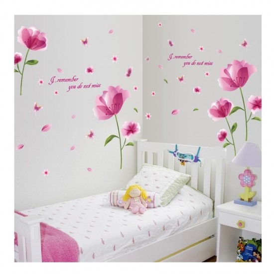 Sticker decorativ, Flori mov, 176 cm, 733STK Sticker decorativ, Flori mov, 176 cm, 733STK