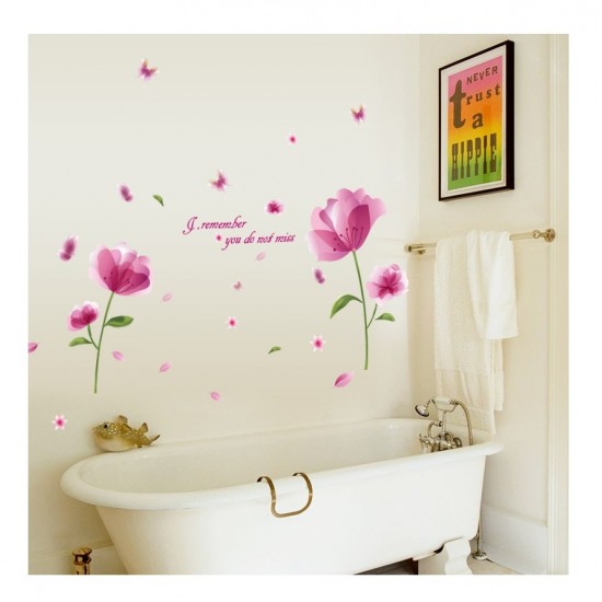 Sticker decorativ, Flori mov, 176 cm, 733STK Sticker decorativ, Flori mov, 176 cm, 733STK