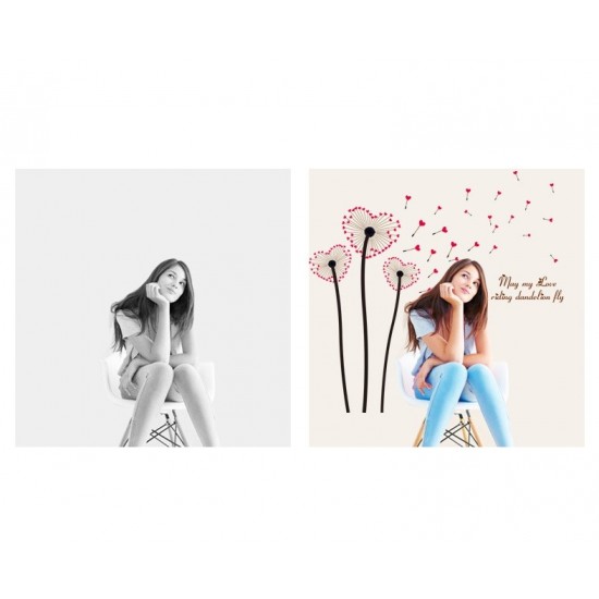 Sticker decorativ, Flori papadie, 120 cm, 808STK Sticker decorativ, Flori papadie, 120 cm, 808STK