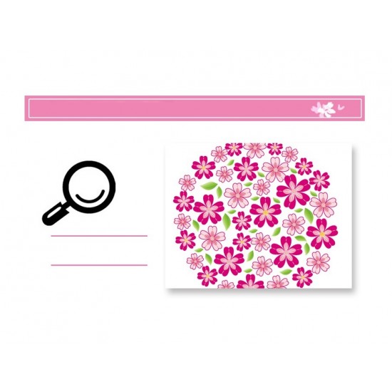 Sticker decorativ, Flori roz, 130 cm, 702STK Sticker decorativ, Flori roz, 130 cm, 702STK