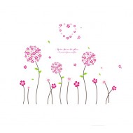 Sticker decorativ, Flori roz, 130 cm, 702STK Sticker decorativ, Flori roz, 130 cm, 702STK