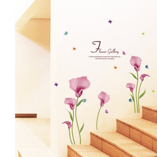 Sticker decorativ, Flori roz, 155 cm, 746STK Sticker decorativ, Flori roz, 155 cm, 746STK