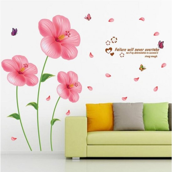 Sticker decorativ, Flori roz, 200 cm, 779STK Sticker decorativ, Flori roz, 200 cm, 779STK