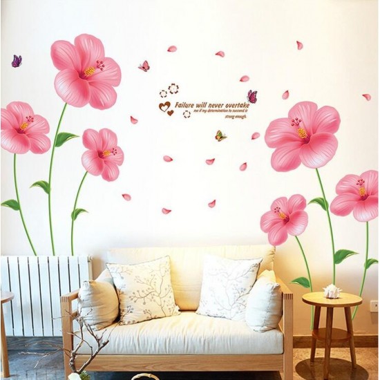 Sticker decorativ, Flori roz, 200 cm, 779STK Sticker decorativ, Flori roz, 200 cm, 779STK