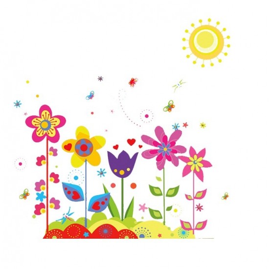 Sticker decorativ, Flower, 90 cm, 711STK Sticker decorativ, Flower, 90 cm, 711STK