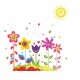 Sticker decorativ, Flower, 90 cm, 711STK Sticker decorativ, Flower, 90 cm, 711STK