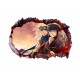 Sticker decorativ, Gaura in perete 3D, Anime, 85 cm, 1001STK Sticker decorativ, Gaura in perete 3D, Anime, 85 cm, 1001STK