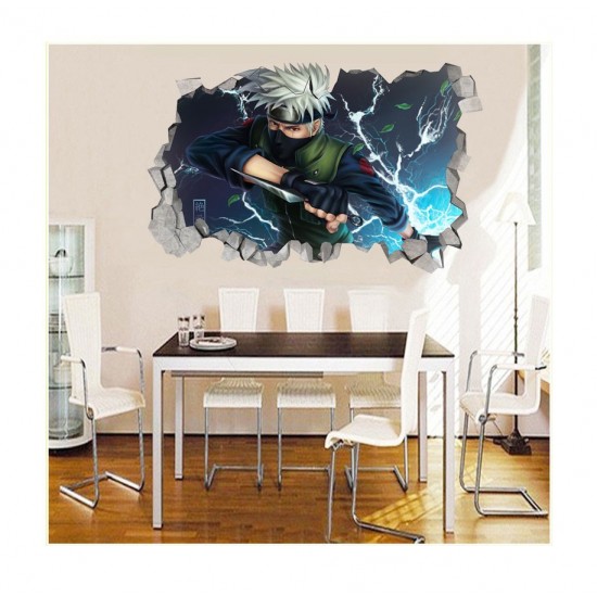 Sticker decorativ, Gaura in perete 3D, Anime, 85 cm, 1002-2STK Sticker decorativ, Gaura in perete 3D, Anime, 85 cm, 1002-2STK