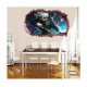 Sticker decorativ, Gaura in perete 3D, Anime, 85 cm, 1002STK-1 Sticker decorativ, Gaura in perete 3D, Anime, 85 cm, 1002STK-1