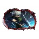 Sticker decorativ, Gaura in perete 3D, Anime, 85 cm, 1002STK-1 Sticker decorativ, Gaura in perete 3D, Anime, 85 cm, 1002STK-1