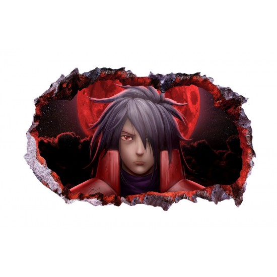 Sticker decorativ, Gaura in perete 3D, Anime, 85 cm, 1015STK Sticker decorativ, Gaura in perete 3D, Anime, 85 cm, 1015STK