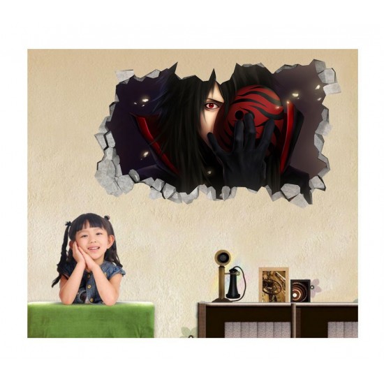 Sticker decorativ, Gaura in perete 3D, Anime, 85 cm, 1016-1STK Sticker decorativ, Gaura in perete 3D, Anime, 85 cm, 1016-1STK
