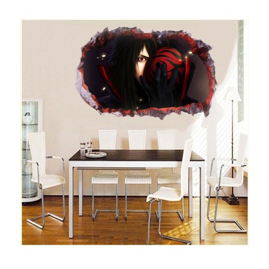 Sticker decorativ, Gaura in perete 3D, Anime, 85 cm, 1016STK Sticker decorativ, Gaura in perete 3D, Anime, 85 cm, 1016STK